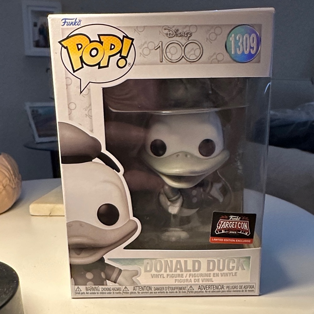 Funko Pop Disney Donald Duck Vinyl Figure - Black and White
